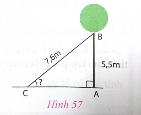 Soạn Toán 9 bài 7 Ứng dụng thực tế các tỉ số lượng giác của góc nhọn VNEN