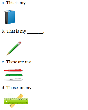 Trắc nghiệm tiếng Anh lớp 3 Unit 8 This is my pen