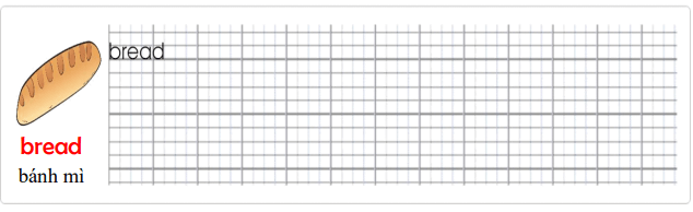 Tập viết Tiếng Anh lớp 2 Unit 12: Dinnertime!