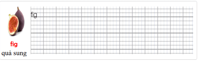 Tập viết Tiếng Anh lớp 2 Unit 12: Dinnertime!