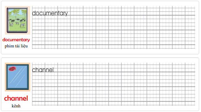 Tập viết Tiếng Anh lớp 5 Unit 11 Something new to watch