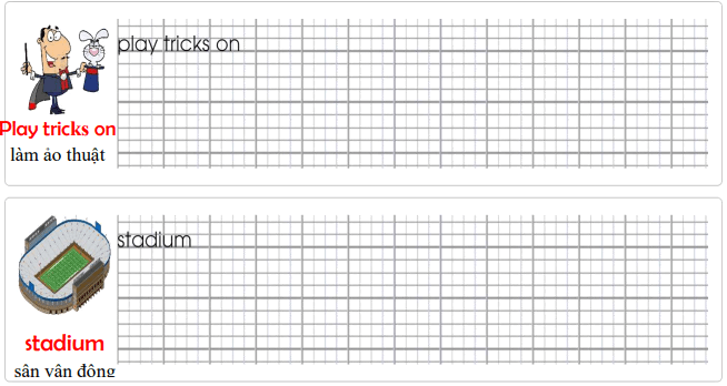 Tập viết Tiếng Anh lớp 5 Unit 11 Something new to watch