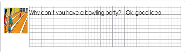 Tập viết Tiếng Anh lớp 5 Unit 12 Let's open this present first!