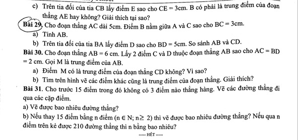 Đề cương ôn tập học kì 1 môn Toán lớp 6