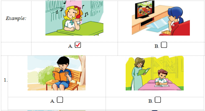 Đề thi học kì 1 lớp 4 môn tiếng Anh có file nghe