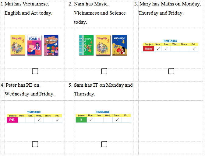 Đề thi học kì 1 lớp 4 môn tiếng Anh có file nghe