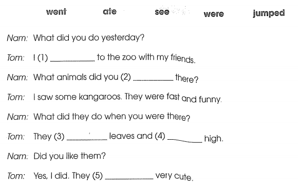 Bài tập cuối tuần môn Tiếng Anh lớp 5 Tuần 14