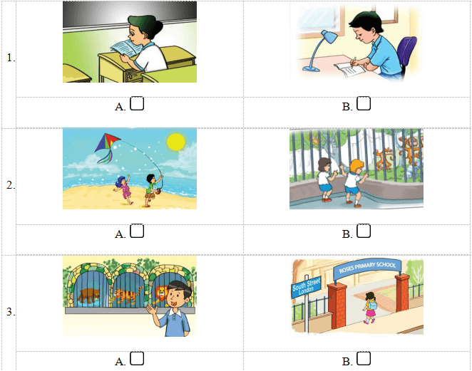 Đề thi tiếng Anh lớp 4 học kì 1 có file nghe