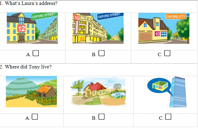 Đề thi tiếng Anh lớp 5 học kì 1 có file nghe