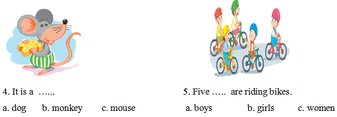 Đề thi học kì 1 môn tiếng Anh lớp 2 năm 2019 - 2020