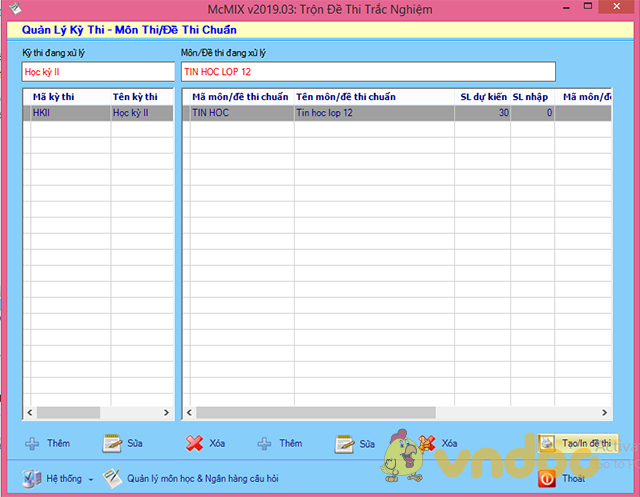 Cách dùng phần mềm trộn đề thi trắc nghiệm