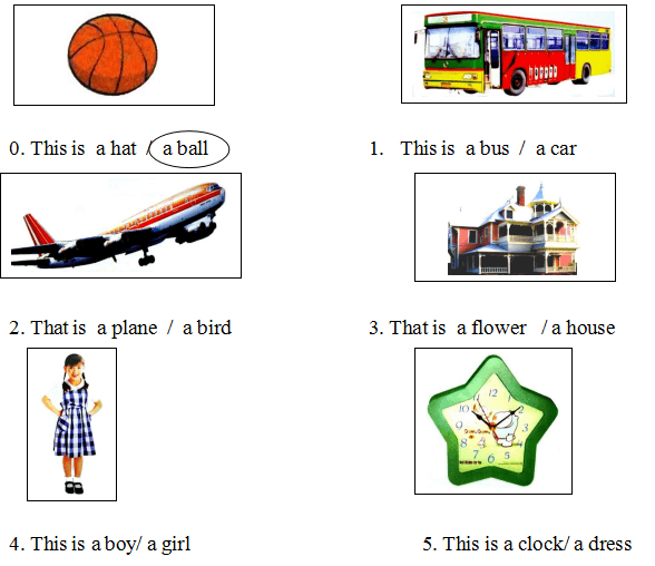 Đề thi tiếng Anh lớp 1 học kỳ 1 năm 2019 - 2020