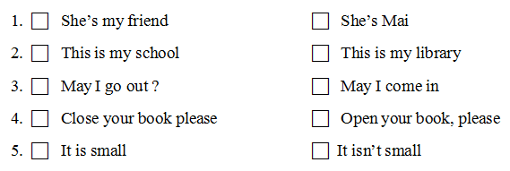 Đề thi tiếng Anh lớp 3 học kỳ 1 năm 2019 - 2020
