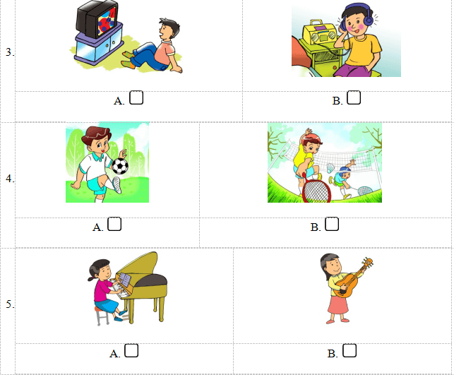 Đề thi học kì 1 lớp 4 môn tiếng Anh có file nghe năm 2019 - 2020