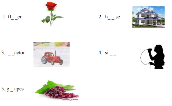 Đề thi học kì 1 lớp 2 môn Tiếng Anh