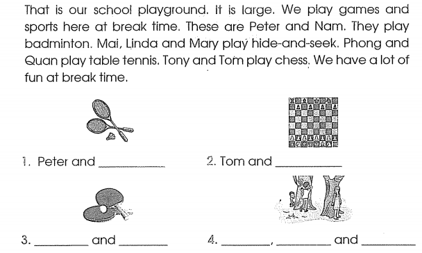 Phiếu bài tập cuối tuần môn Tiếng Anh lớp 3 Tuần 15