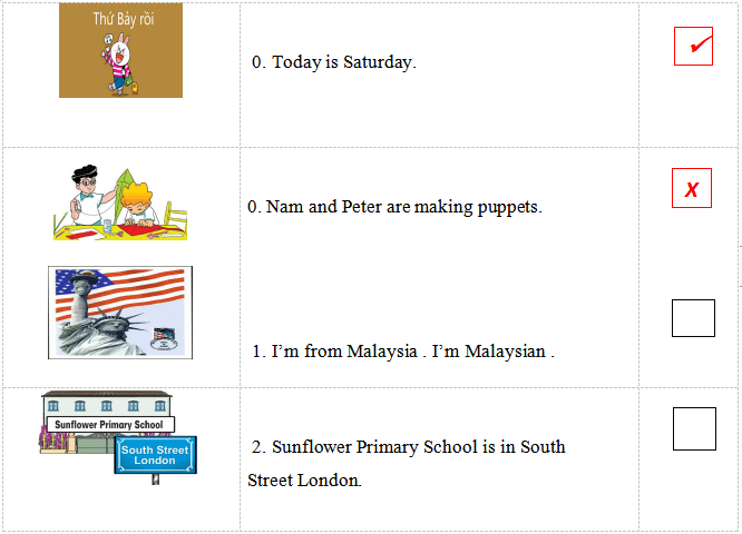 Đề kiểm tra tiếng Anh lớp 4 học kì 1 năm 2019 - 2020