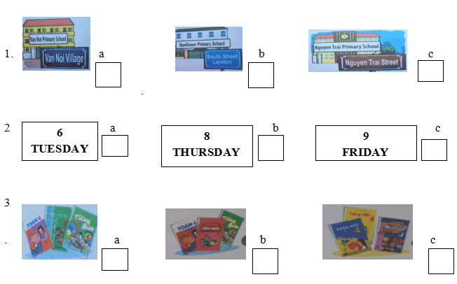 Đề thi học kì 1 tiếng Anh lớp 4 có file nghe năm 2019 - 2020