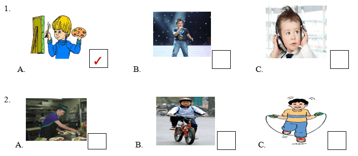 Đề kiểm tra học kì 1 lớp 4 môn tiếng Anh có file nghe năm 2019 - 2020