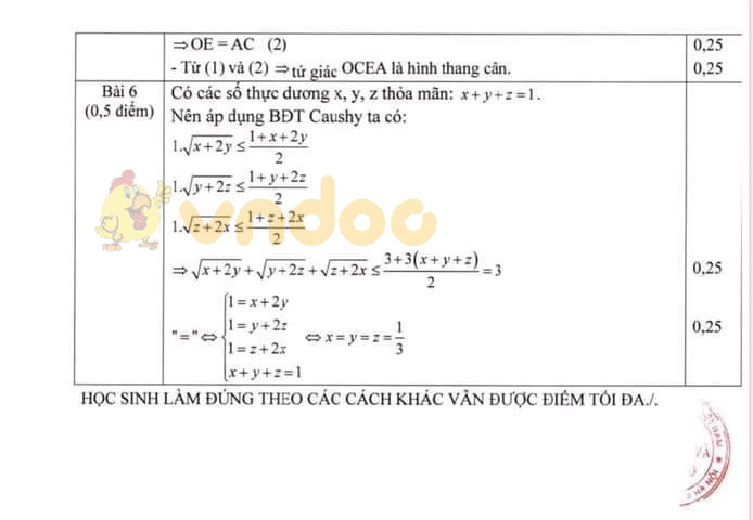 Đề thi học kì 1 lớp 9 môn Toán Phòng GD&ĐT huyện Đông Anh năm học 2019 - 2020