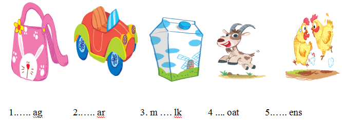 Đề thi tiếng Anh học kì 1 lớp 1 năm 2019 - 2020