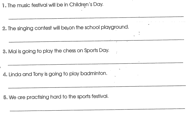 Bài tập cuối tuần môn Tiếng Anh lớp 5 Tuần 16