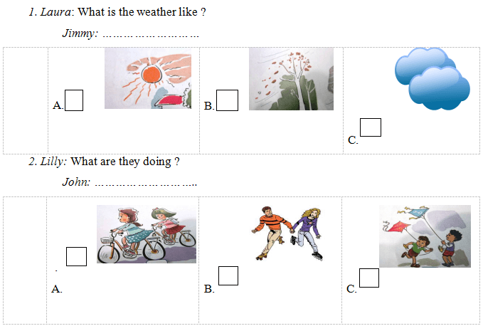 Đề kiểm tra học kì 1 lớp 3 môn tiếng Anh năm 2019 - 2020