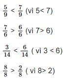 So sánh hai phân số cùng mẫu số