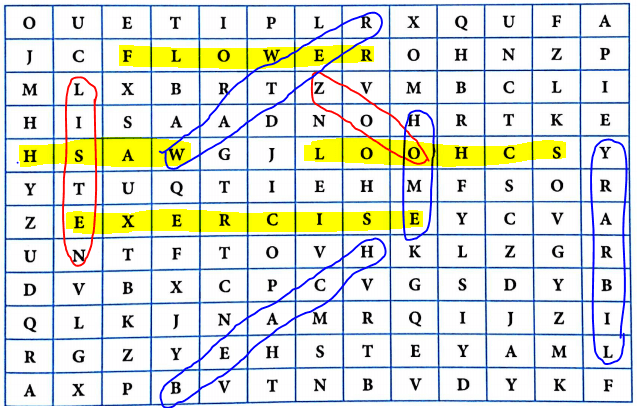 Bài tập từ vựng tiếng Anh lớp 4 Unit 10 Where were you yesterday?