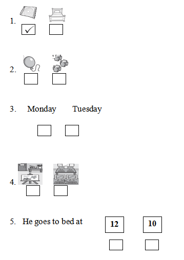 Đề thi học kì 1 lớp 4 môn tiếng Anh trường Tiểu học Quảng Thành