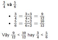 So sánh hai phân số khác mẫu