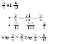 So sánh hai phân số khác mẫu