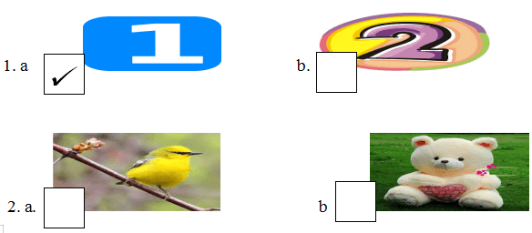 Đề kiểm tra tiếng Anh lớp 1 học kì 1 năm 2019 - 2020