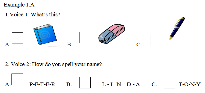 Đề thi học kỳ 1 tiếng Anh lớp 4 năm 2019 - 2020