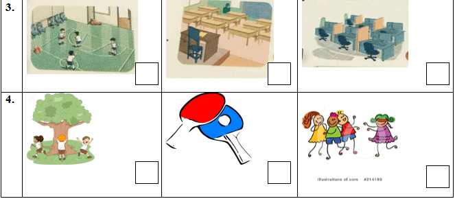 Đề thi tiếng Anh lớp 3 học kì 1 trường tiểu học Quang Trung