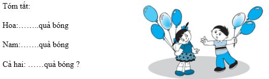 Lý thuyết Toán lớp 1: Bài toán có lời văn. Giải bài toán có lời văn