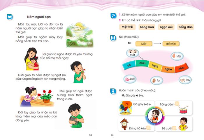 Những điểm mới của SGK Tiếng Việt lớp 1