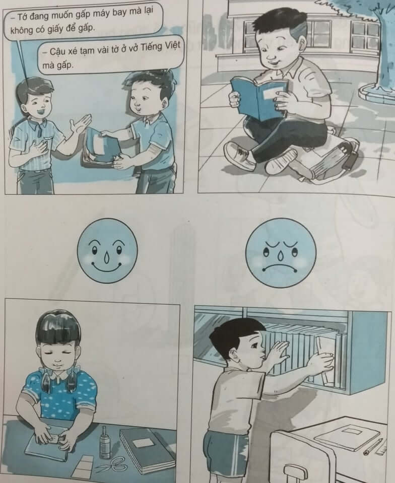 Giải VBT Đạo đức lớp 1 - Bài 3: Giữ gìn sách vở, đồ dùng học tập