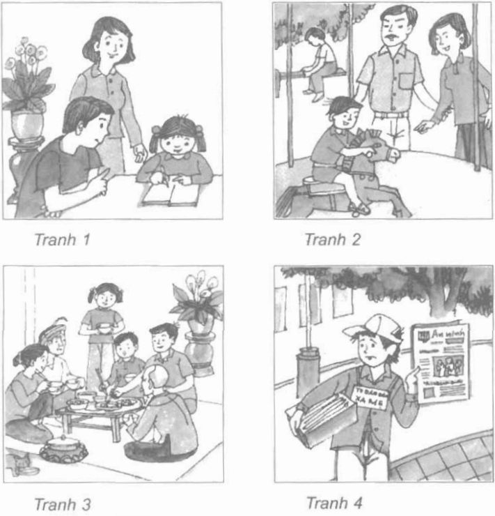 Giải VBT Đạo đức lớp 1 - Bài 4: Gia đình em