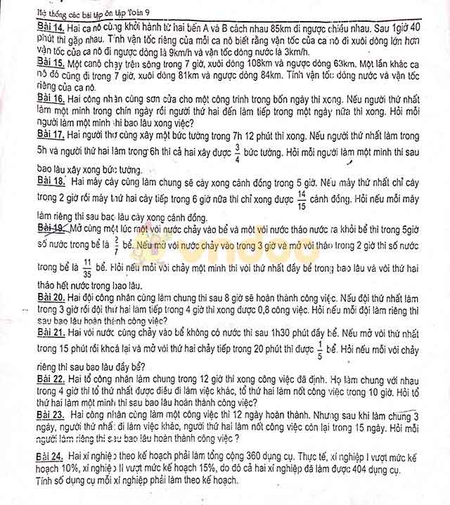 Giải bài toán bằng cách lập hệ phương trình