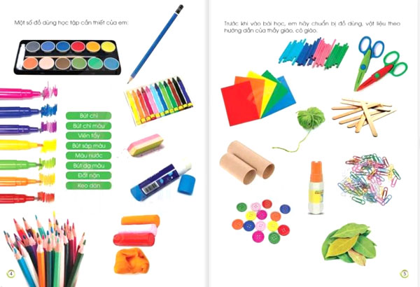 Sách giáo khoa lớp 1 môn Mỹ thuật