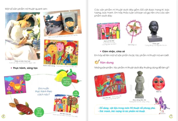 Sách giáo khoa lớp 1 môn Mỹ thuật