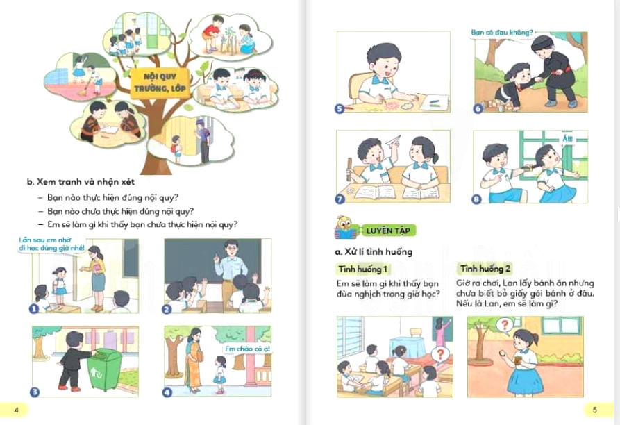 Sách giáo khoa lớp 1 môn Đạo Đức