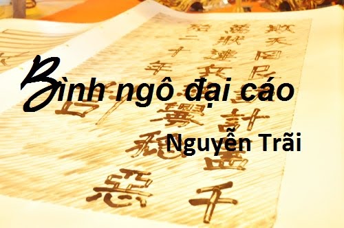 Phân tích đoạn 1 Bình Ngô đại cáo của Nguyễn Trãi