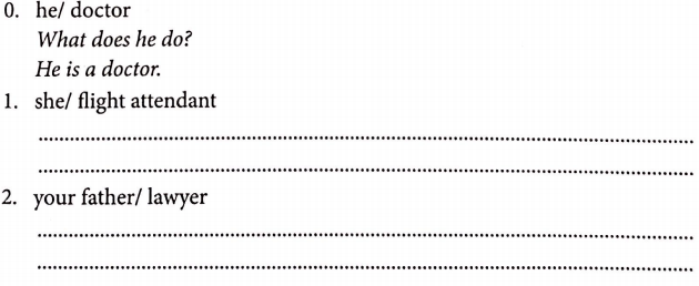 Bài tập ngữ pháp tiếng Anh lớp 4 Unit 12 What does your father do?