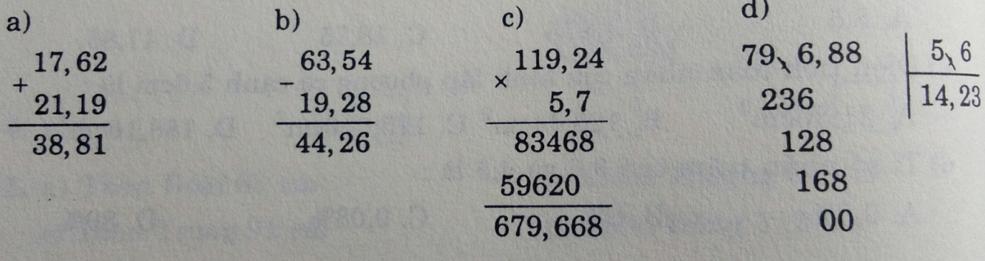 Đề ôn thi giữa học kì 2 môn Toán lớp 5