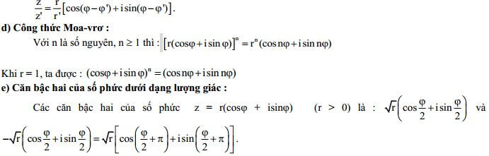 Bài tập Số phức
