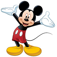 Tranh tô màu chuột Mickey
