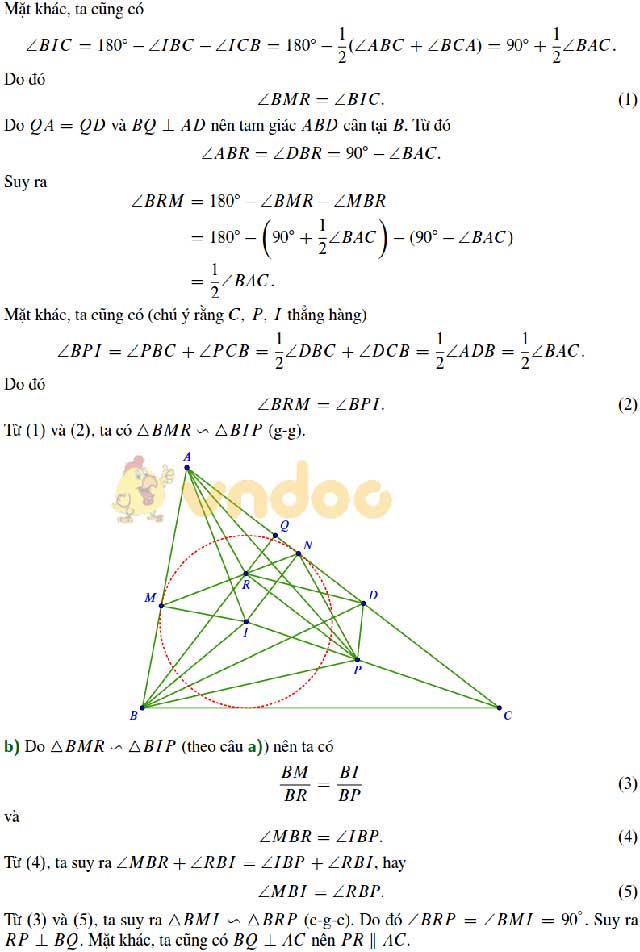 Đề thi học sinh giỏi lớp 9 môn Toán Sở GD&ĐT Hà Nội năm học 2019 - 2020