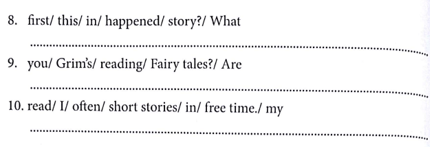 Bài tập ngữ pháp tiếng Anh lớp 5 Unit 14 What happened in the story?